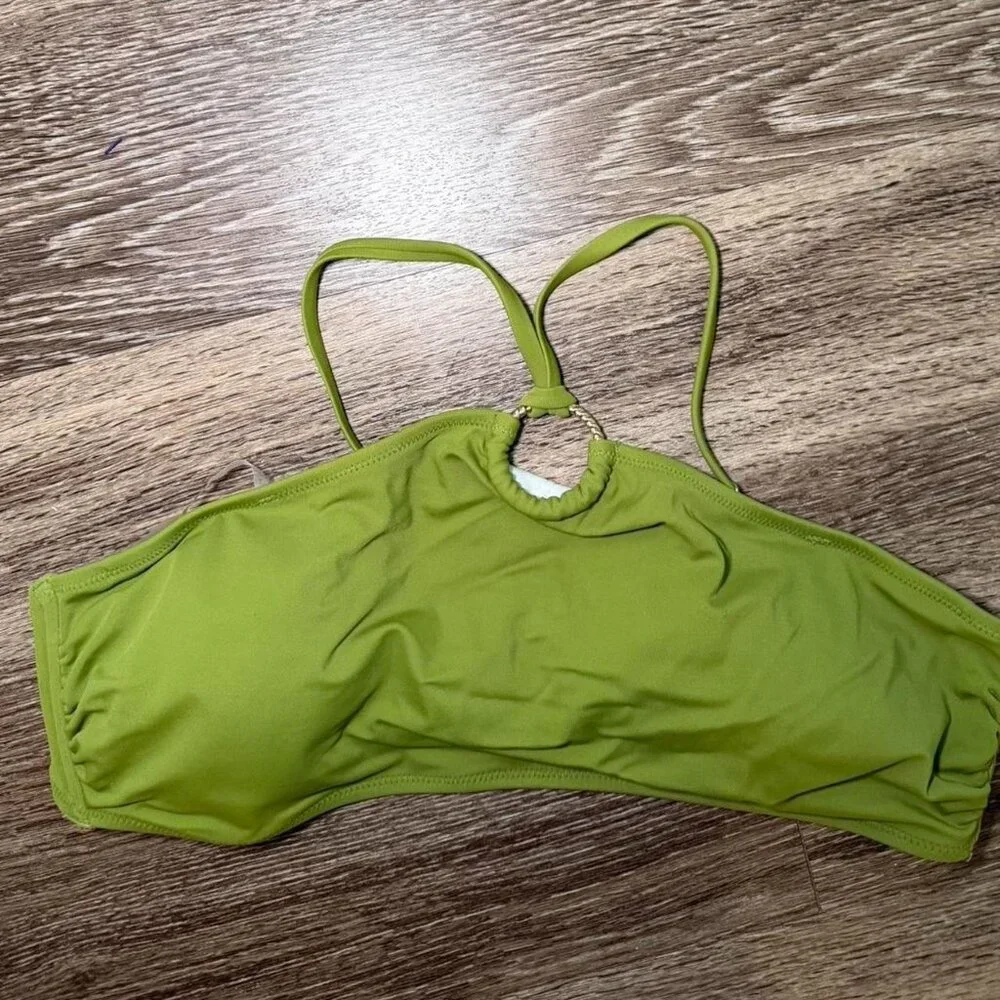 Shade & Shore green bikini top,‎ Size L